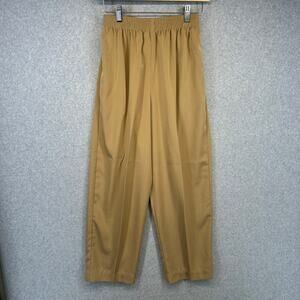 Graver Studio Pants Womens Size PS Beige Polyester Pull On Elastic Waist Pockets